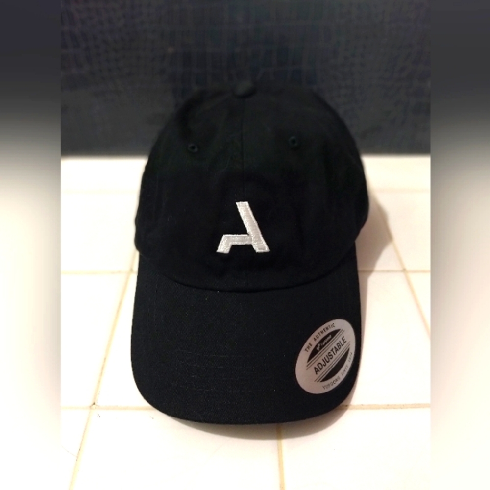 Black Cap with Silver Logo